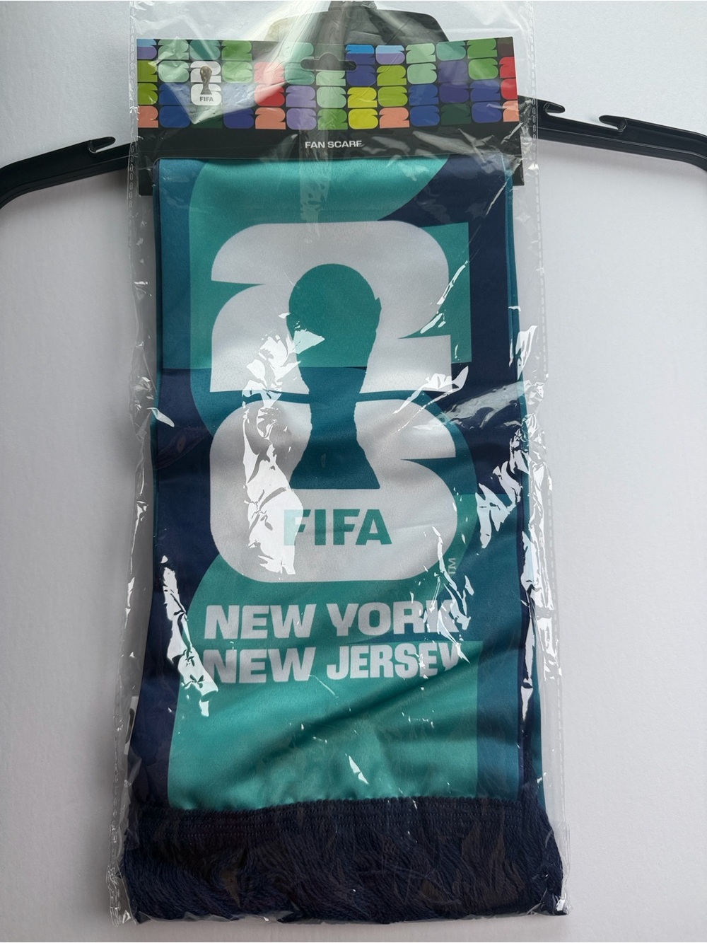 Official FIFA World Cup 2026 New York New Jersey Host City Fan Scarf NWT